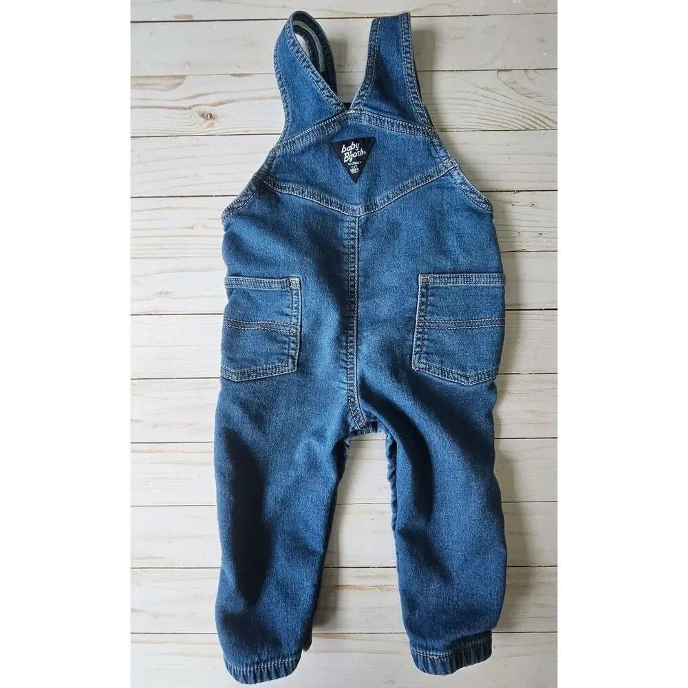 Baby B'gosh 12M Denim Overalls Blue Jean Bib Overall Pants Cotton Blend